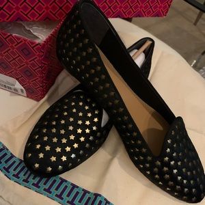 NIB Tory Burch Olympia Star Print Loafer Flats